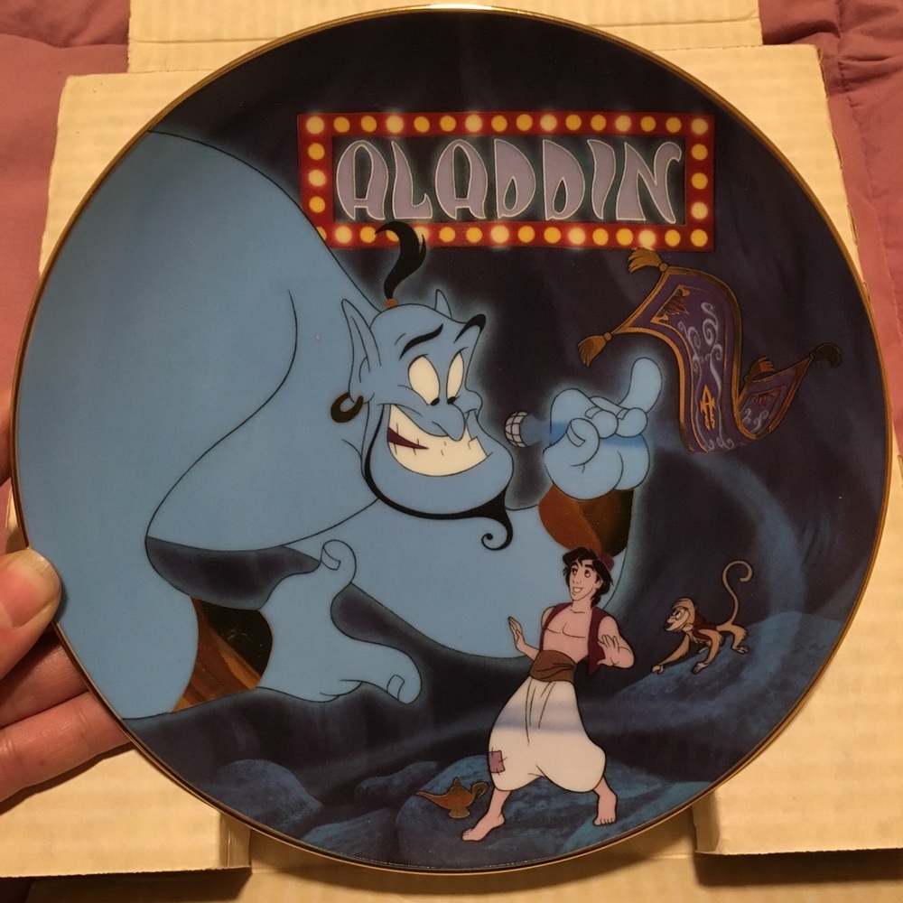 Disney Aladdin collectors numbered plate